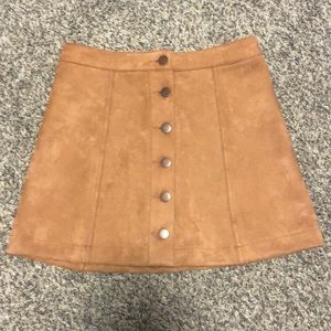 Suede Skirt